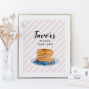 Póster Letrero de Favor de Brunch de Despedida de Soltera