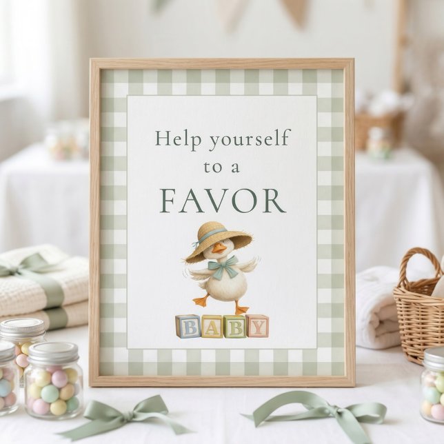 Póster Letrero de Favor de Gingham de Sabio Ganso Tonto p (Subido por el creador)