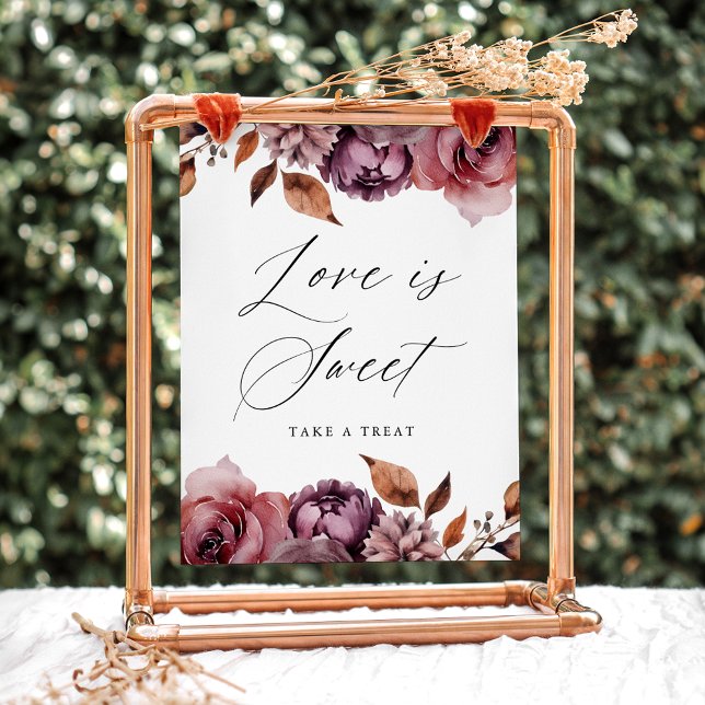 Póster Letrero de Favor Dulce del Amor Floral de Otoño Rú (Subido por el creador)