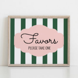 Póster Letrero de Favor para Baby Shower de Beverly Hills