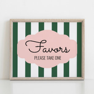 Póster Letrero de Favor para Baby Shower de Beverly Hills