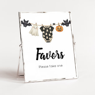 Póster Letrero de Favores de Ropa Tendida de Little Boo