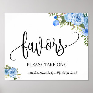Póster Letrero de favores para boda recepción boho chic a