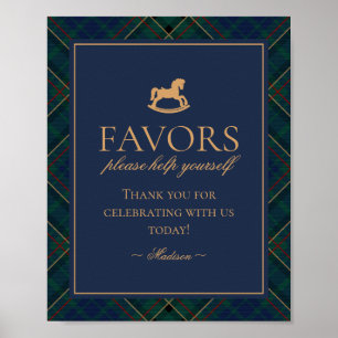 Póster Letrero de Favoritos de Caballo de Balanza de Cuad