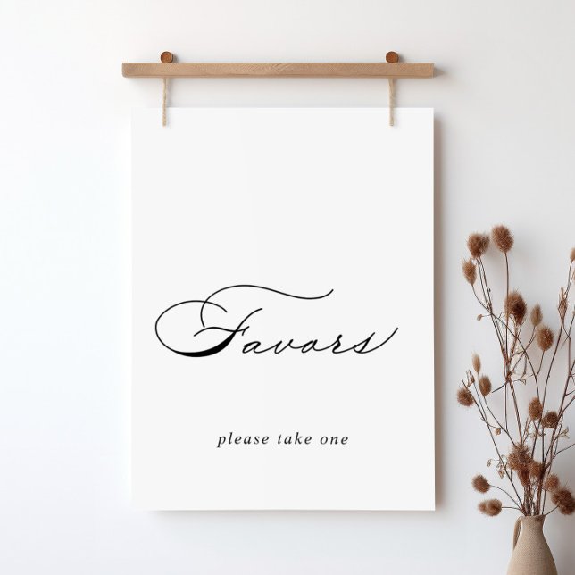 Póster Letrero de Favoritos de Caligrafía Moderna Elegant (Subido por el creador)