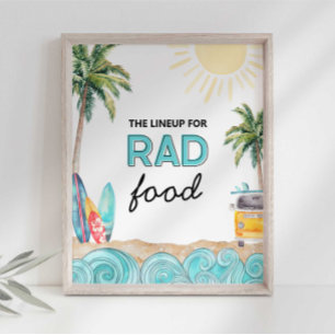 Póster Letrero de Fiesta de Comida Radical