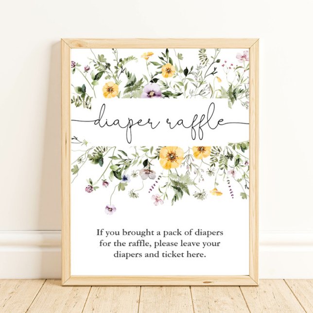 Póster Letrero de flores silvestres románticas (Subido por el creador)