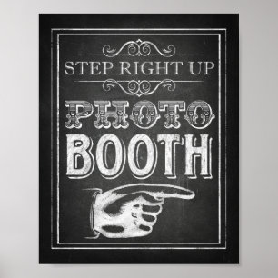 Póster Letrero de FOTOGRAFÍA con estilo de tiza Imprimir