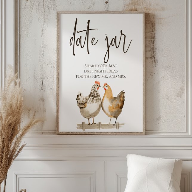 Póster Letrero de idea de noche de cita con pollo de gran (Subido por el creador)