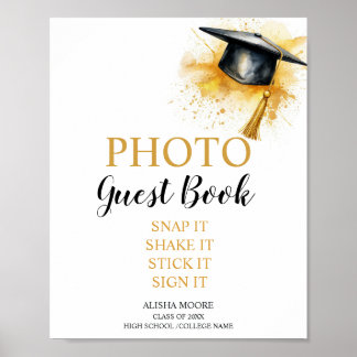 Póster Letrero de Libro de Firmas de Fotos, Libro de Firm