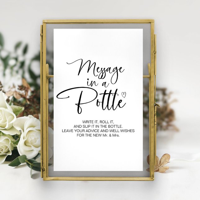 Póster Letrero de Libro de Invitados de Boda Mensaje en u (Subido por el creador)