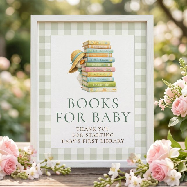 Póster Letrero de Libros de Gingham de Ganso Tonto para F (Subido por el creador)