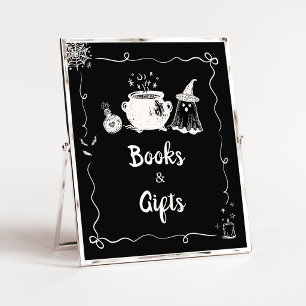 Póster Letrero de Libros y Regalos de Baby is Brewing Hal