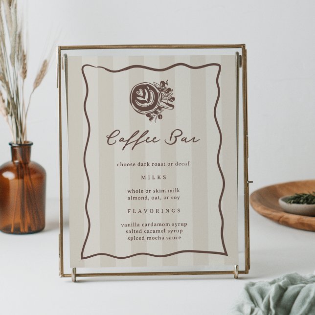 Póster Letrero de menú de barra de café imprimible (Subido por el creador)