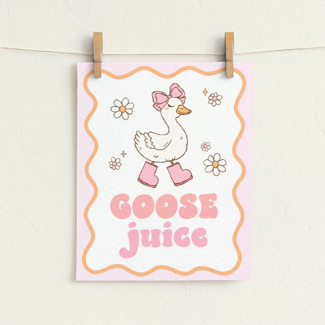 Póster Letrero de Mesa de Jugo de Ganso (Subido por el creador)