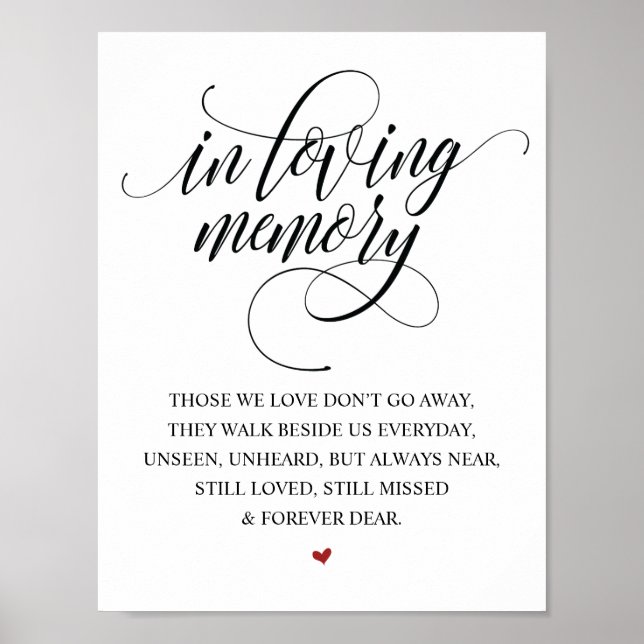 Póster Letrero de Mesa de Recuerdo de Boda Rústica Elegan (Frente)