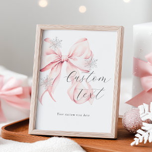 Póster Letrero de mesa de texto personalizado Arco Rosa d