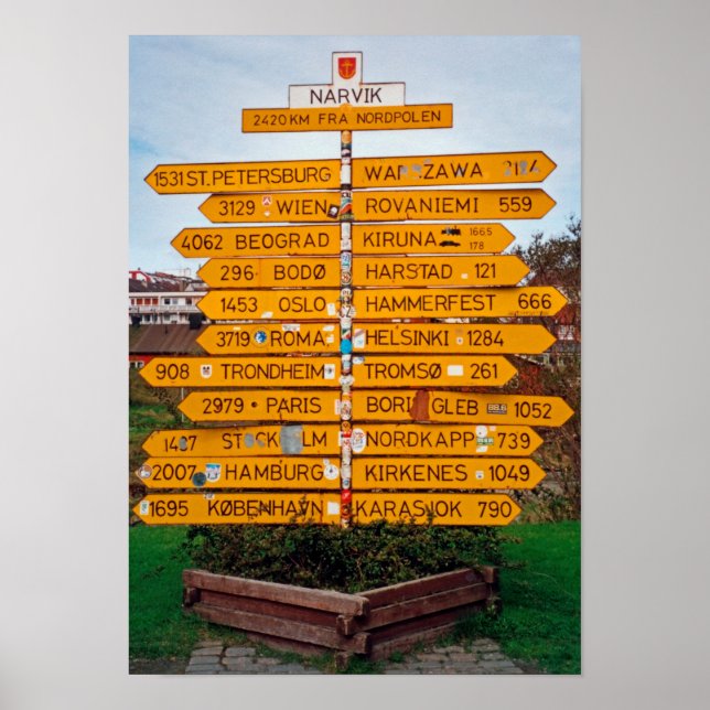Póster Letrero de Narvik (Frente)