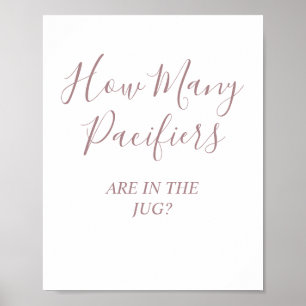 Póster Letrero de pedestal para juego de baby shower de c