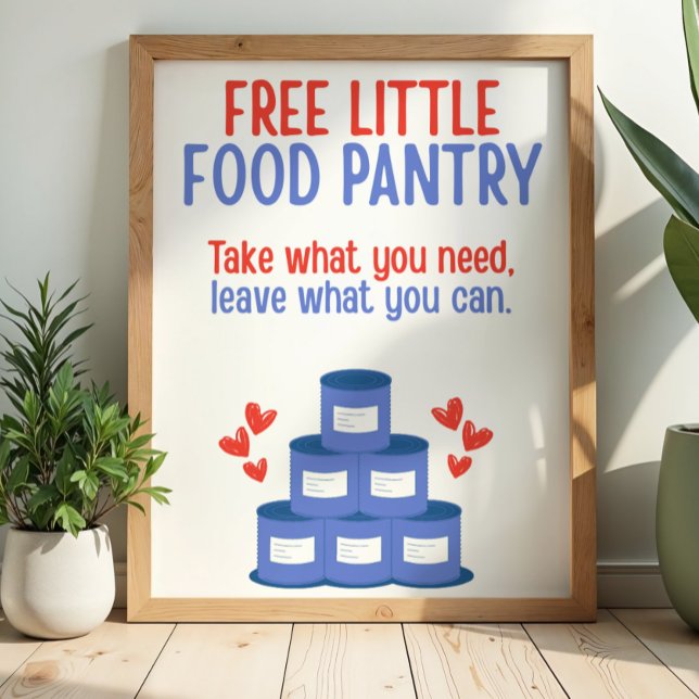 Póster Letrero de Pequeño Almacén de Alimentos Gratis (Subido por el creador)