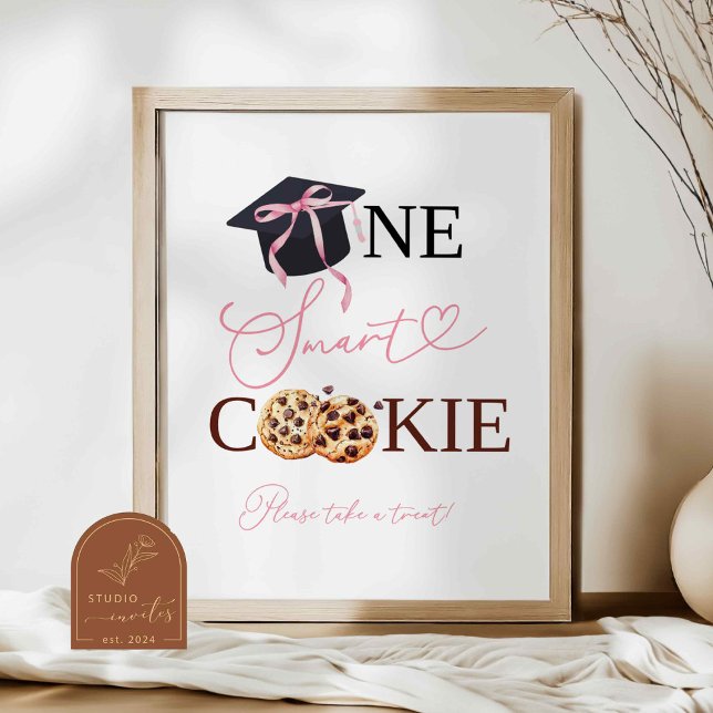Póster Letrero de Pink Coquette One Smart Cookie (Subido por el creador)