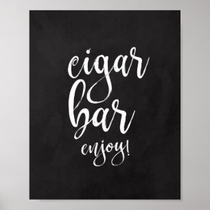 Póster Letrero de Pizarra de Bar de Cigarros 8x10 para Bo