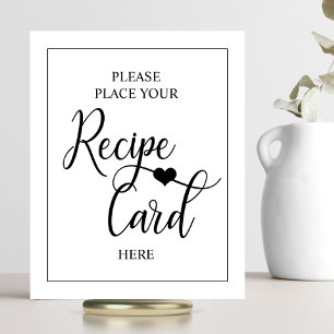 Póster Letrero de Receta para Despedida de Soltera Corazó
