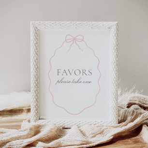 Póster Letrero de Recuerdos de Baby Shower de Niña con La