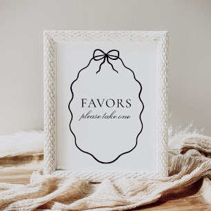 Póster Letrero de Recuerdos de Baby Shower de Niña con La