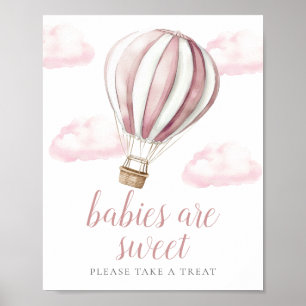 Póster Letrero de Recuerdos Dulces para Baby Shower de Gl