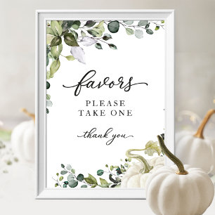 Póster Letrero de Recuerdos para Baby Shower de Calabaza 