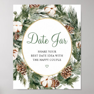Póster Letrero de Regalo de Damas de Honor de Frasco de F