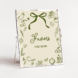 Póster Letrero de Regalos de Baby Shower de Sage Cultivad