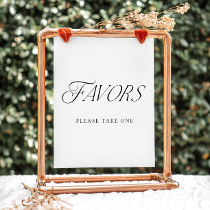 Póster Letrero de Regalos de Boda con Tipografía Elegante