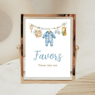 Póster Letrero de Regalos para Baby Shower de Niño Cultiv