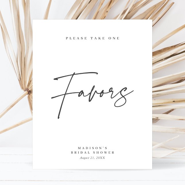 Póster Letrero de Regalos para Despedida de Soltera Chic  (Subido por el creador)