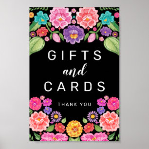 Póster Letrero de regalos y tarjetas de fiesta