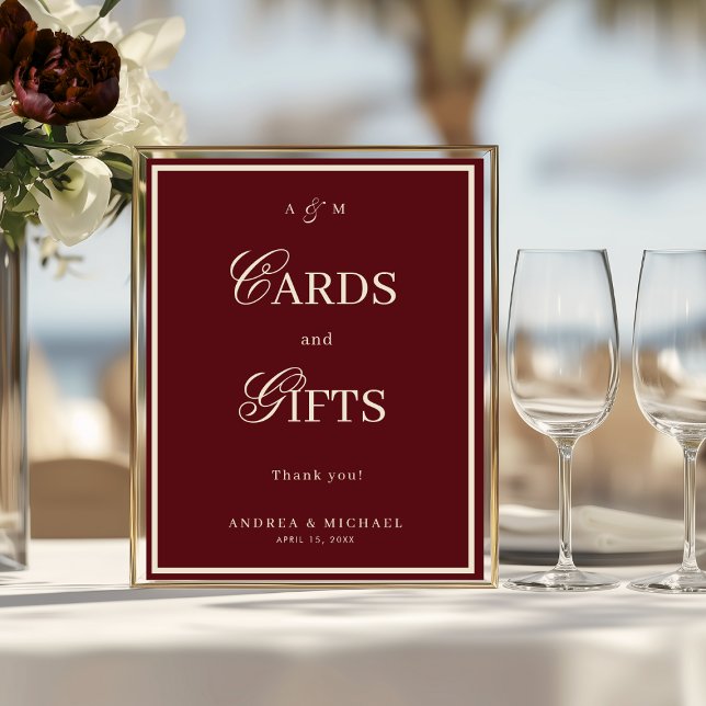 Póster Letrero de Tarjetas y Regalos de Dinero Antiguo Bu (Subido por el creador)