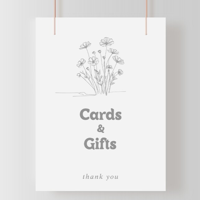 Póster Letrero de tarjetas y regalos de flores silvestres (Subido por el creador)