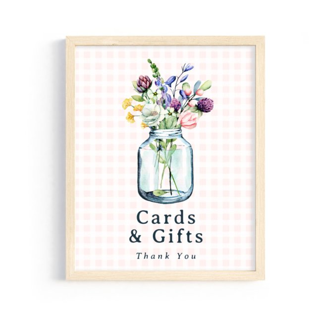 Póster Letrero de Tarjetas y Regalos en Tarro de Mason co (Subido por el creador)