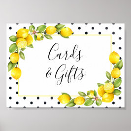 Póster Letrero de tarjetas y regalos Main Squeeze Lemon