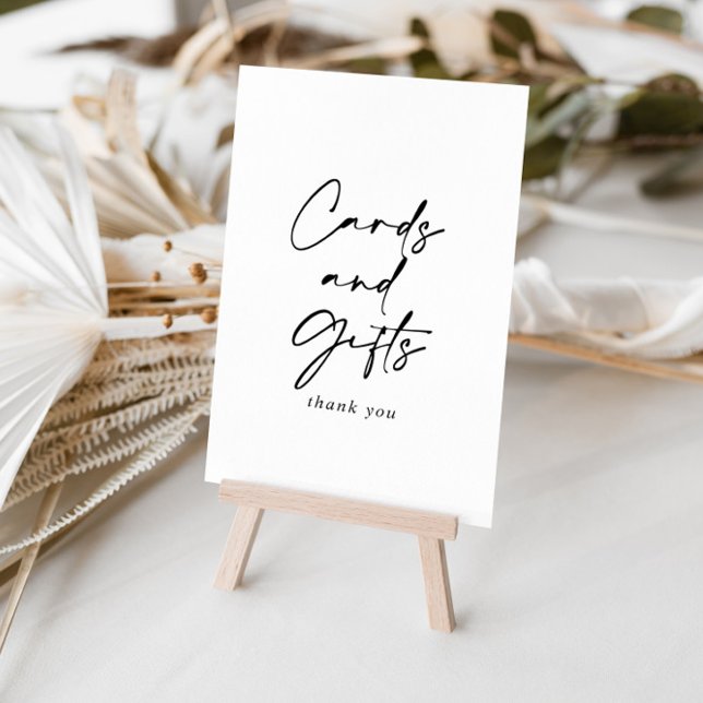 Póster Letrero de tarjetas y regalos moderno y elegante (Subido por el creador)