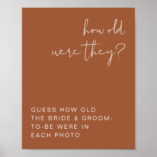 Póster Letrero de Terracota Boho de CILANTRO Cuántos Años