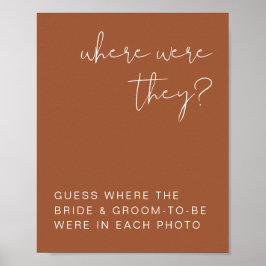 Póster Letrero de Terracota Boho de CILANTRO Dónde Estaba