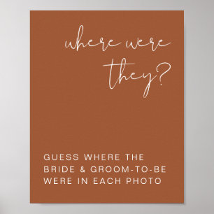 Póster Letrero de Terracota Boho de CILANTRO Dónde Estaba