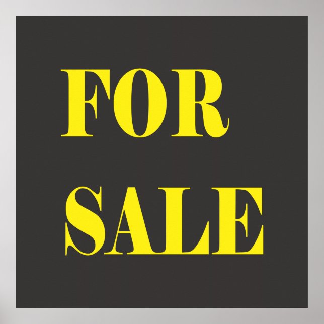 Póster letrero de venta (Frente)