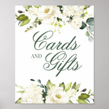 Letrero de White Roses Cards & Gifts
