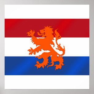 Póster Letrero neerlandés Rampant