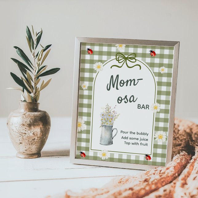 Póster Letrero para Baby Shower de Momosa Bug de Amor (Subido por el creador)