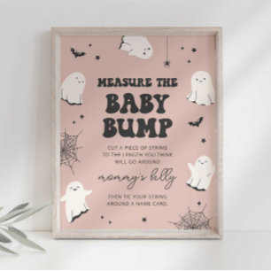 Póster Letrero para Baby Shower "Mide la Barriguita" de l